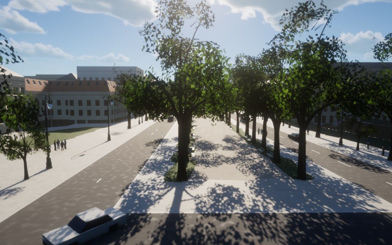 Unter den Linden, the lime-tree promenade toward the Brandenburg Gate